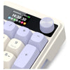 Redragon K762VI TERRAFLARE PRO Tri-Mode RGB Mechanical Keyboard (Violet) — TFT screen and knob