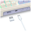 Redragon K762VI TERRAFLARE PRO Tri-Mode RGB Mechanical Keyboard (Violet) — USB-C port and receiver