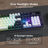 Redragon K762WB TERRAFLARE PRO Tri-Mode RGB Mechanical Keyboard — RGB backlight effects