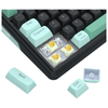 Redragon K768BG EISA 100 PRO Tri-Mode RGB Mechanical Keyboard (Black & Green) — hot-swappable switches and keycaps