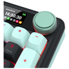 Redragon K768BG EISA 100 PRO Tri-Mode RGB Mechanical Keyboard (Black & Green) — LCD screen and control knob