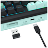 Redragon K768BG EISA 100 PRO Tri-Mode RGB Mechanical Keyboard (Black & Green) — USB-C port and wireless receiver