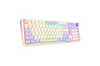 Redragon K768VI EISA 100 Tri-Mode RGB Mechanical Keyboard (Violet) — keyboard front angle