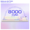 Redragon K768VI EISA 100 Tri-Mode RGB Mechanical Keyboard (Violet) — 8000mAh battery-capacity graphic