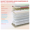 Redragon K768WGR EISA 100 Tri-Mode RGB Mechanical Keyboard — gasket construction