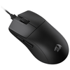 Redragon M724 K1NG Wired Gaming Mouse, 12,400 DPI (Black) — angled black mouse and cable