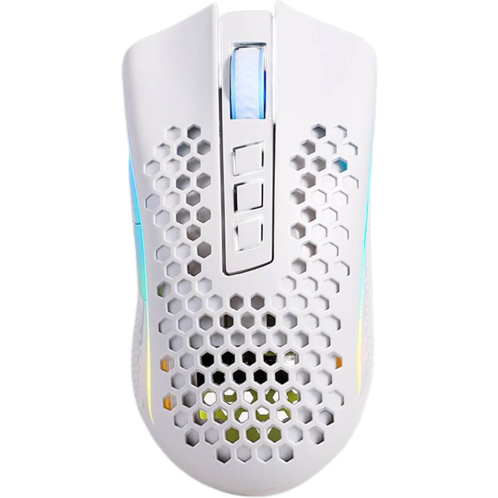 Redragon M808W-KS STORM PRO RGB Wireless Gaming Mouse - White