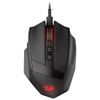 Redragon M923 STEALTH black wired RGB gaming mouse, top view