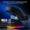 Redragon M998-STD-1K EBONY STANDARD Tri-Mode Gaming Mouse with Charging Dock — magnetic charging dock feature