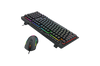 Redragon S148 Wired Gaming Keyboard, Mouse, Headset and Mouse Pad Bundle — keyboard and mouse angled view