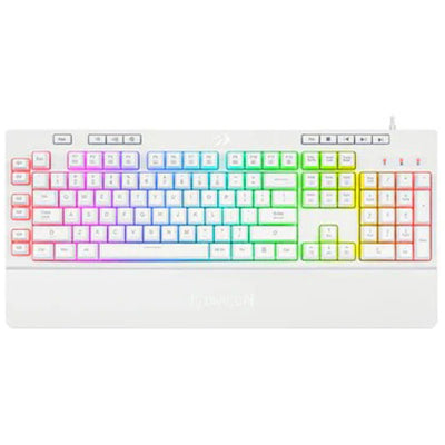 Redragon K512 SHIVA RGB Backlit Membrane Gaming Keyboard (White)