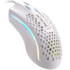 Redragon M808W STORM LUNAR Lightweight RGB Gaming Mouse with 12400 DPI, 7 Programmable Buttons (White)