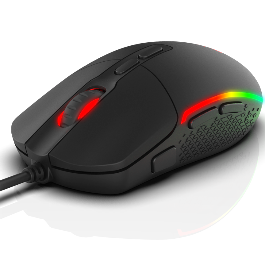 Redragon M719 INVADER Gaming Mouse with Fire Button, 7 Programmable Buttons, RGB Backlit, 10,000 DPI