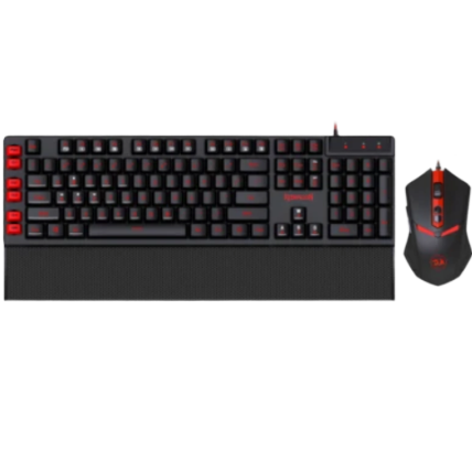 Redragon S102-1 YAKSA Gaming Keyboard and NEMEANLION Wired Gaming Mouse Combo (3 in 1, Black)