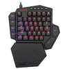 Redragon K585 DITI One-Handed RGB Mechanical Wired Gaming Keyboard with Blue Switches
