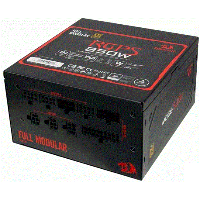 Redragon RGPS GC-PS010 850W Gaming PC Power Supply (Semi Modular)