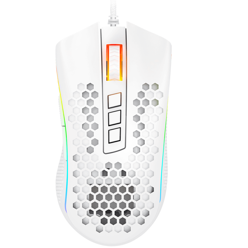 Redragon M988 STORM ELITE RGB Gaming Mouse (White)