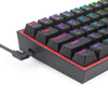 Redragon K617 FIZZ RGB Gaming Keyboard with Red Switch 61 Keys
