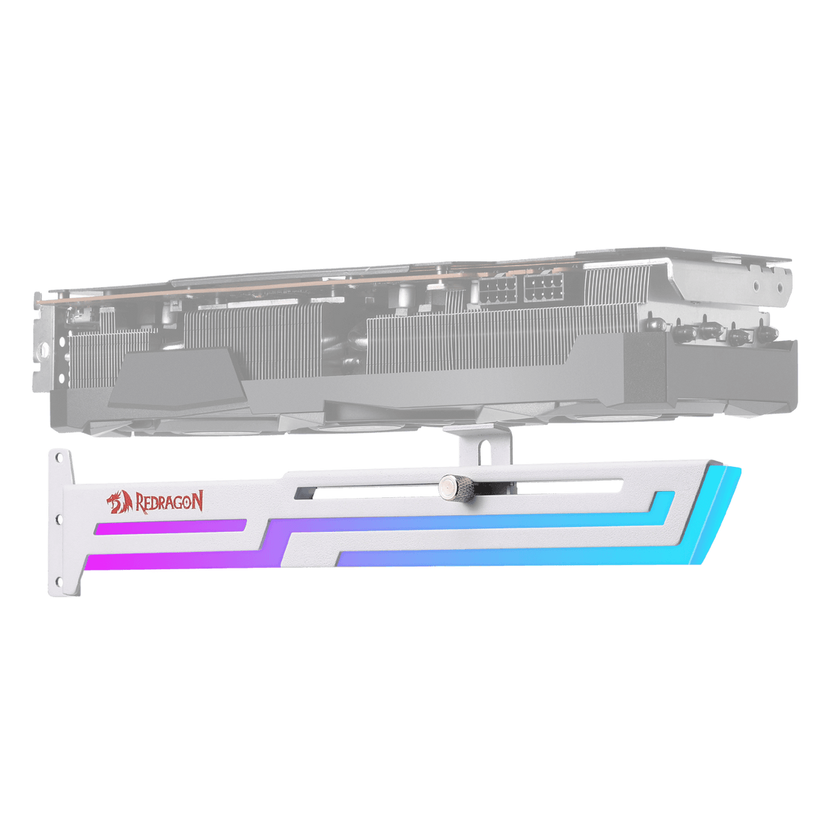 Redragon GCP03W ARGB GPU Support Bracket (White)