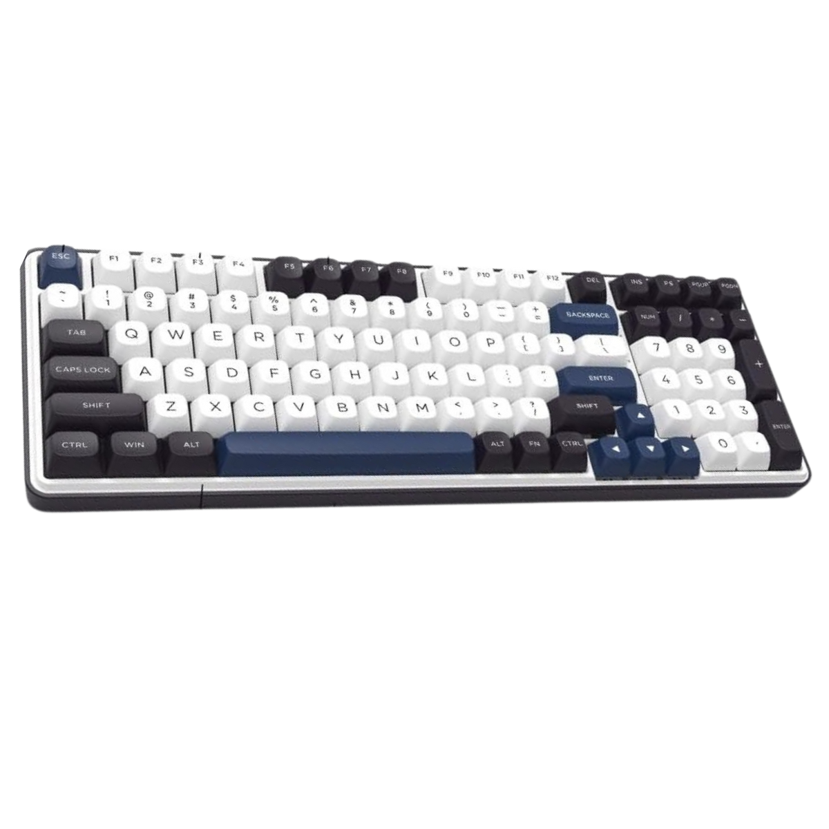 Redragon K744 PRO FAYE Wireless Gasket Design Keyboard with Mambo Switches (White & Black)